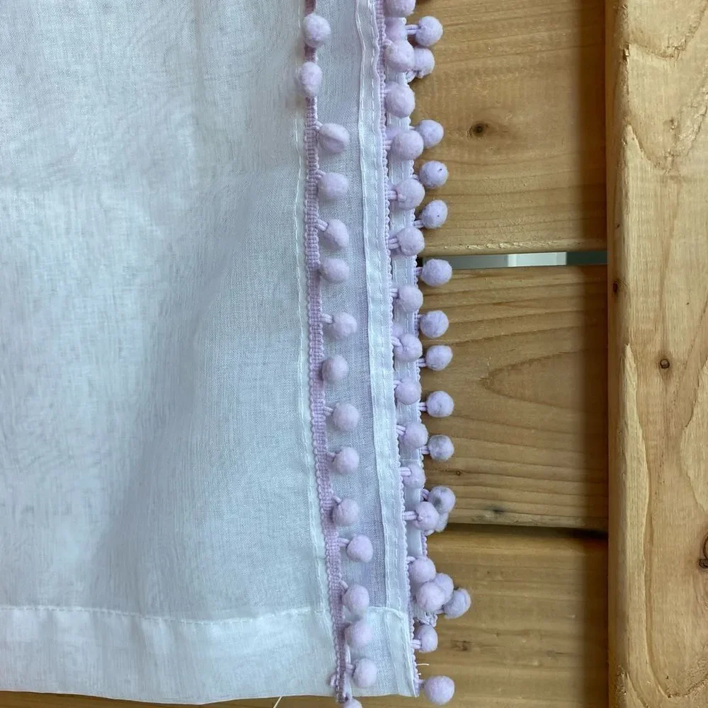 Lush Decor Lavender PomPom Curtain Set